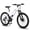 White-24 inch, variant on Ambifirner Mountain Sport Bike for Men Women, 24 inch Mountain Bike, Shimano 21 Speeds with Dual Disc Brakes and Front Suspension, White/Pink