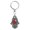 Red, variant on Good Luck Hamsa Hand - Small Traveler's Prayer in Hebrew Key Chain - Made in Israel