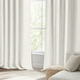 thumbnail image 4 of 100% Blackout Curtains,50"Wx63"L Faux Linen Textured Back Tab/Rod Pocket Curtain,2 Panels Set,Thermal Insulated Curtains for Livingroom,Beige, 4 of 9