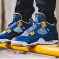 thumbnail image 1 of Ni - ke Air Jordan 4 Retro “Dunk From Above” Midnight Navy - Men’s Size 9.5, 1 of 5