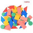 thumbnail image 4 of Vogacara 150 Uds. Pegatinas para niños, juguetes de espuma DIY, pegatinas geométricas para niños, educación, autoadhesivos, artesanías, colores 10piezas Vogacara  CBP037259, 4 of 6