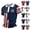 Beige, variant on Zimjoy 250th Anniversary USA Men's Golf Polo Shirt Quick Dry Breathable Mesh USA Flag 1776-2026 Print Short Sleeve Shirt for 4th of July Navy M