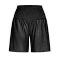 thumbnail image 5 of Tbopshirt Shorts for Women,Fashion Women Sweat Shorts Summer Casual Loose Solid High Waist Short Pants, 5 of 5