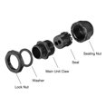 thumbnail image 3 of PG16 Cable Gland 2 Holes Waterproof IP68 Nylon Joint Adjustable Locknut for 4.3-6.1mm Dia, 3 of 4