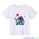 thumbnail image 3 of Ropa de moda para niños, camisetas de verano con puntadas bonitas, camisetas de dibujos animados para bebés, camisetas casuales de manga corta para niñas pequeñas, 3 of 5