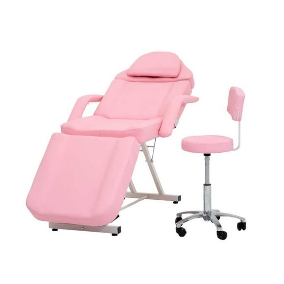 Camilla Para Masajes Spa Faciales con Banco Color Rosa Vanlig Thai