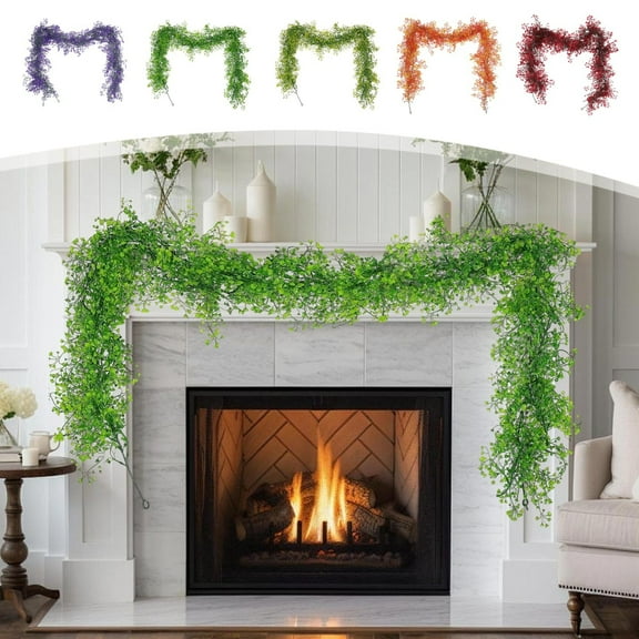 Imitation Rattan Vine Garland, Decorative Faux Greenery, Hanging Plant Decor, Flexible Bendable S, Home Garden Party,Vsgery