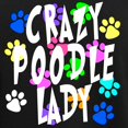 thumbnail image 3 of CafePress - Crazy Poodle Lady Women's Dark Pajamas - Women's Short Sleeve Print T-Shirt and Pants Dark Cotton Pajama Set, 3 of 7