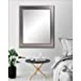 thumbnail image 3 of BrandtWorks BM012M Mod Euro Wall Mirror, 27 x 32, Brushed Silver, 3 of 9