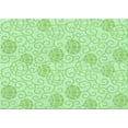 thumbnail image 1 of Ahgly Company Machine Washable Indoor Rectangle Transitional Mint Green Area Rugs, 4' x 6', 1 of 7