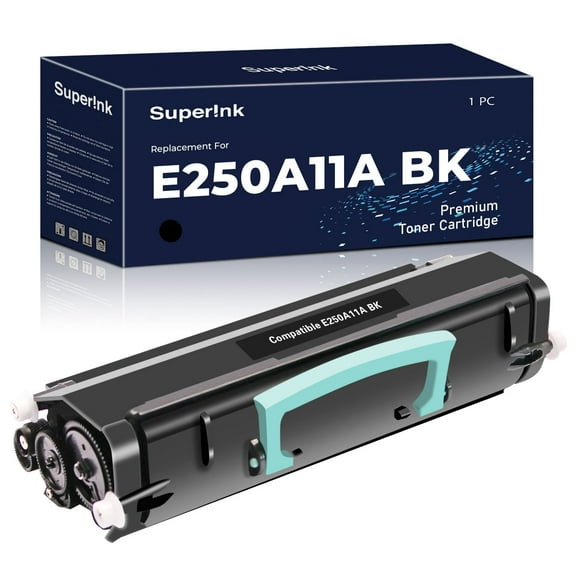 Compatible Lexmark E250 Black Toner Cartridge (E250A11A) By Superink