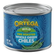 Ortega Mild Whole Green Chiles, Kosher, 7 oz