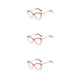 thumbnail image 4 of Qarigey 1 par de gafas de mujer, reemplazo Universal HD, protección solar inastillable, gafas de moda, adorno rojo Type1 NO1, 4 of 6