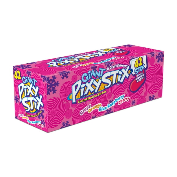 Wonka Pixy Stix Giant Pixy Stix Singles 4 Flavors, 42 Count Walmart