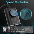 thumbnail image 2 of Ventilador de escape HG Power de 10 pulgadas con controlador de velocidad 988m³/h, 2 of 7
