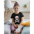 thumbnail image 4 of Tstars Girls Valentine's Day Shirts - Kids' Love Pirate Skull and Heart Design - Ideal Valentine's Gift - Fitted Graphic T-Shirt for Celebrations, Casual Wear, 4 of 5