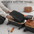 thumbnail image 3 of Large Travel Toiletry Bag for Men and Women, Water Resistant Shaving Bag for Toiletries Accessories, Hanging Storage Bag Dopp Kit Travel Bag for Cosmetics Toiletries Brushes Tools, Black, 3 of 7