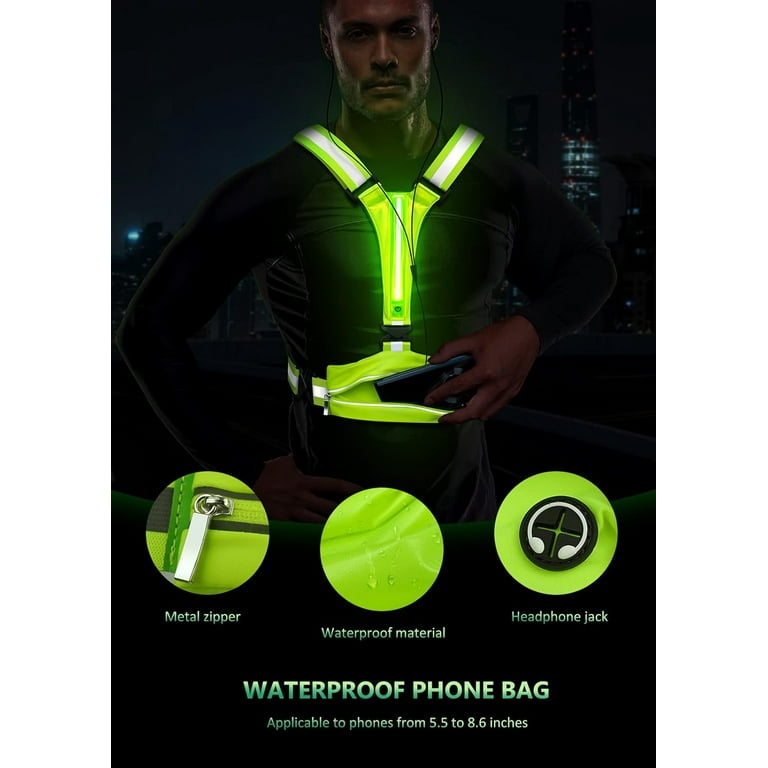 Safety Gear Running Gear Reflective Night Jacket LED Reflective