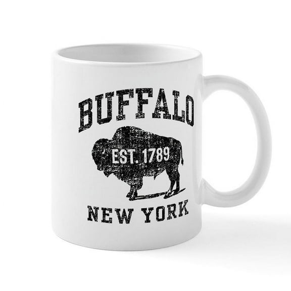 CafePress - Buffalo New York Mug - 11 oz Ceramic Mug - Novelty Coffee Tea Cup