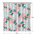 thumbnail image 3 of 72x72 Inch Fabric Shower Curtain Waterproof Polyester, Daisy Floral Print, 3 of 6