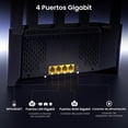 thumbnail image 3 of Router WiFi 6 AX3000 Tenda Blanco 5 Antenas 6dBi Doble Banda Vertical 4 Puertos Gigabit Compatible W, 3 of 8