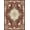 Red, Pattern 5, variant on ODIKA 8'x10' Washable Area Rug Vintage Inspired Medallion With Floral Scroll And Border Boho Flowing Dynamic for Dining Room, Large Office, Lounge, Non-Slip Chair-Friendly Mat