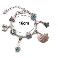 thumbnail image 2 of Pulsera navideña con dijes de Papá Noel, precioso colgante de metal para mujeres, niñas, niños y hombres, 2 of 5