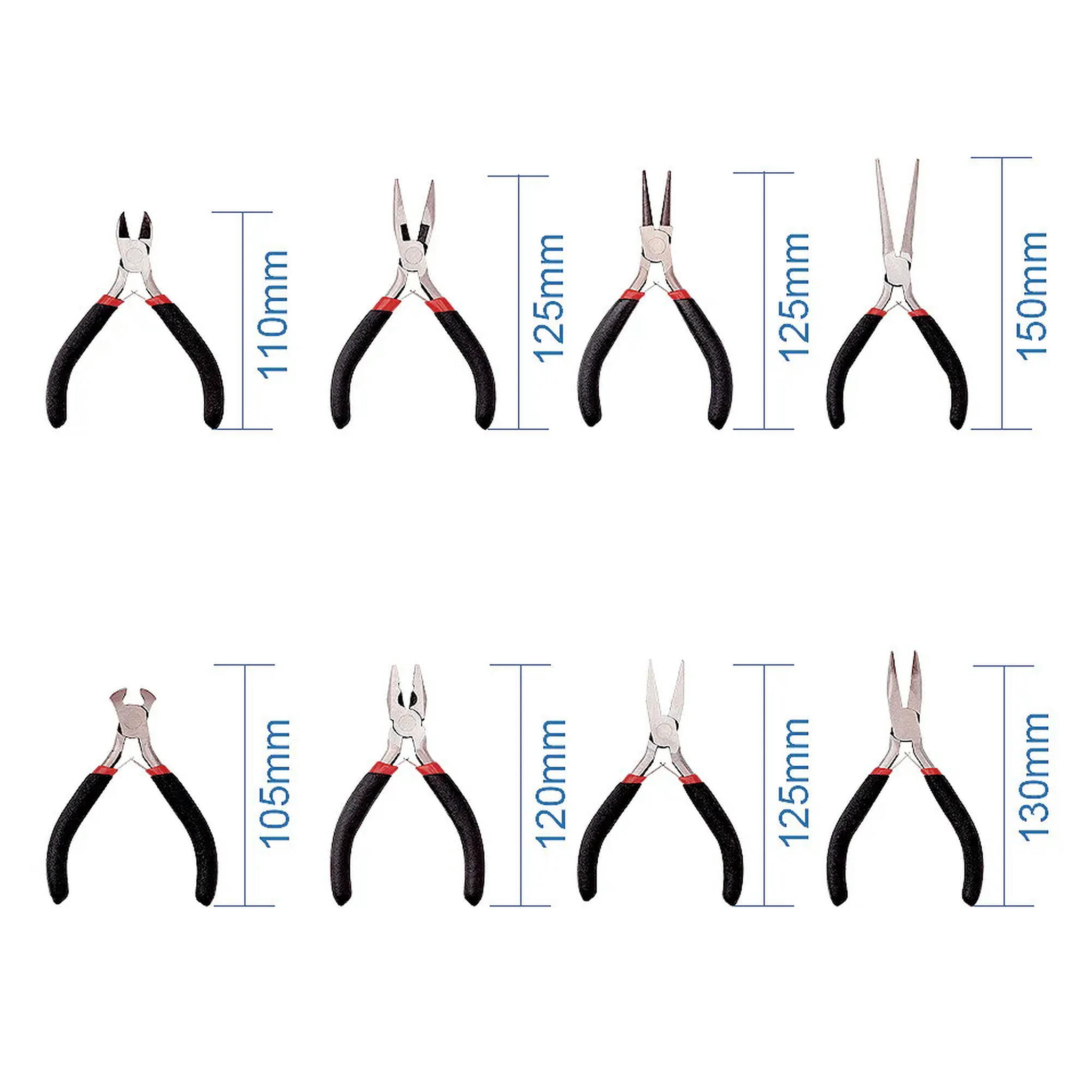 U8MO 8pcs/Set Professional Beading Jewelry Pliers Kit Strong Multi-Purpose Hand Tools
