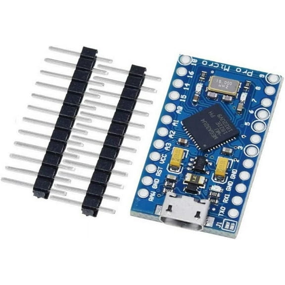 Treedix ATmega32U4 5V/16MHz Microcontroller Board Module with Pin Header Compatible with Arduino Pro Micro Mini Board Peojects