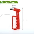 thumbnail image 4 of Ofertas Únicas 1 Pc Martillo de Seguridad Universal para Automóvil Rompedor de Cristales Herramienta de Escape Urgente Negro Rojo, 4 of 6