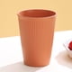 thumbnail image 1 of Zhuge Vasos de paja de trigo irrompibles, juego de 4 vasos de plástico reutilizables, vasos para beber agua para cocina, camping, fiestas, color naranja, 1 of 5