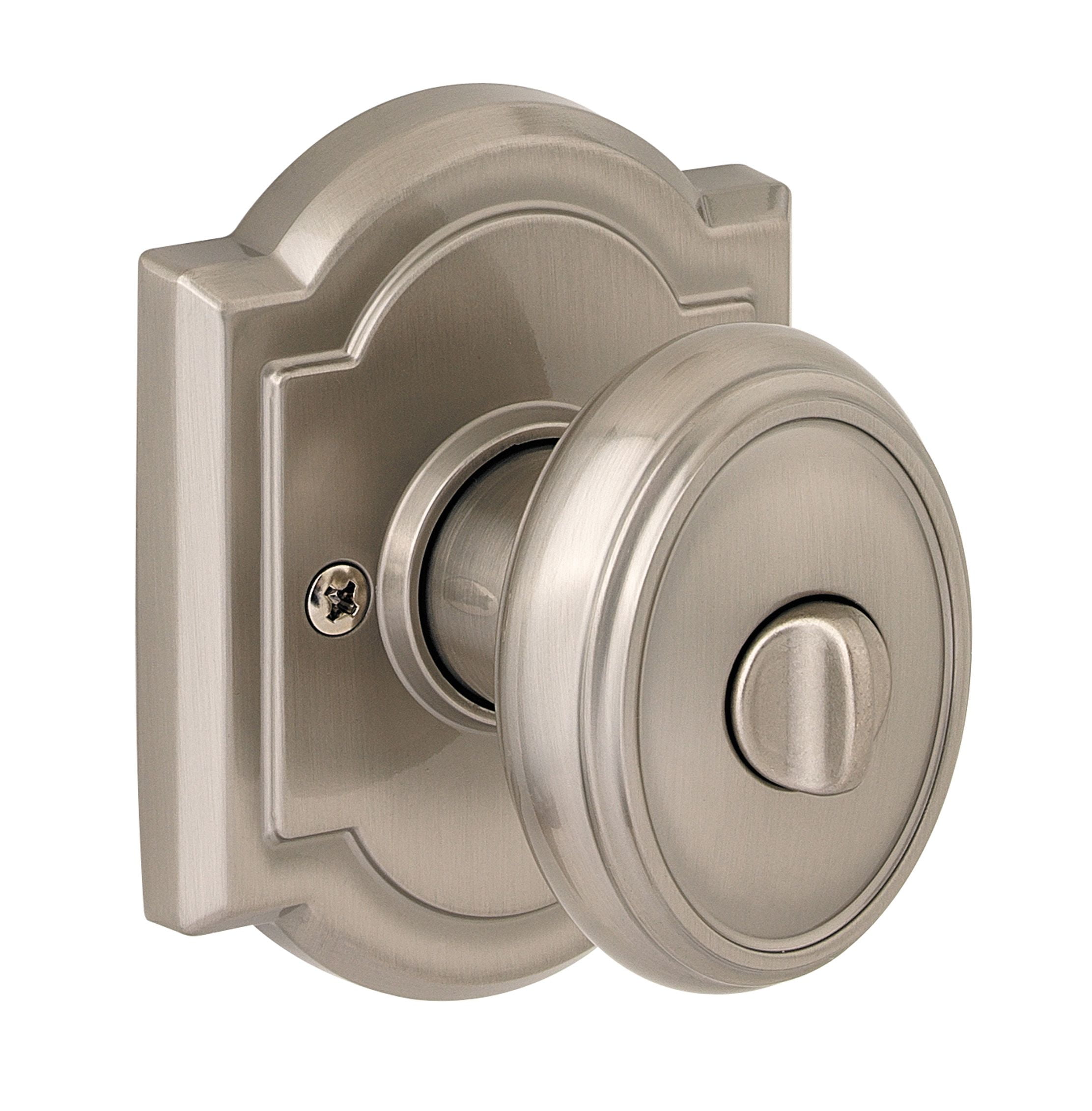 Baldwin Carnaby Bed/Bath Knob in SN