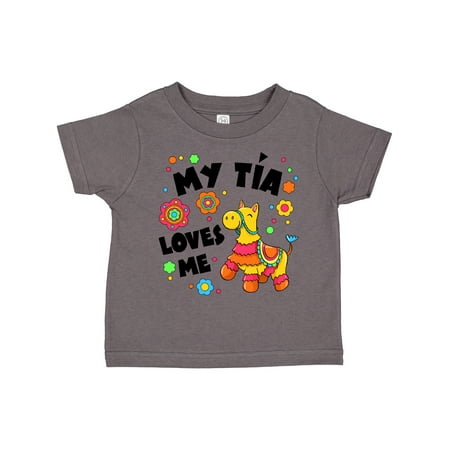 

Inktastic My Tía Loves Me- Cute Piñata Gift Toddler Boy or Toddler Girl T-Shirt