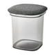 thumbnail image 1 of Otomano de Almacenamiento, Cajas de Almacenamiento Transparentes Reposapiés Taburete Caja de Juguetes, Asiento Acolchado para Dormitorio Sala de Estar Gris, 1 of 9