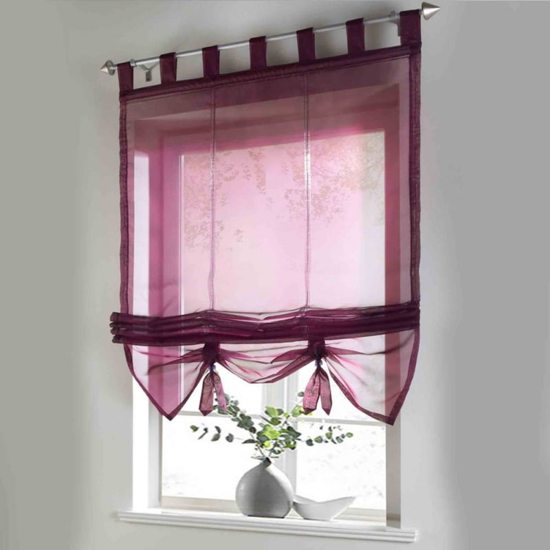 Sheer Roman Curtains for Window,Tab Top Kitchen Curtains,Lifeable Roman