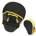 thumbnail image 3 of Almohadilla de Boxeo, Objetivo de Mano, Negro+Amarillo para Taekwondo Karate Wing Chun Muay Thai, 3 of 7