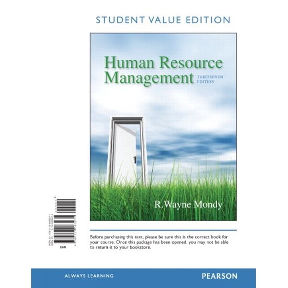 Pre-Owned Human Resource Management, Student Value Edition (13th Edition), 9780133063271, 0133063275, Paperback, 13 edition