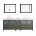 thumbnail image 4 of Vanity Art 84" Double Sink Freestanding Bathroom Vanity Set with Engineered Marble Top and Mirror, 4 of 9