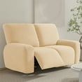 thumbnail image 5 of Skearow High Stretch Sofa Covers Recliner Armchair Cover Elastic Slipcover Plain Solid Color Couch Cover Furniture Protector  Beige 1 Seat, 5 of 8