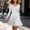 Gray, variant on Fit & Flare Women Dress A Line Dresses Short Dress Plus Size Dresses for Curvy Under Dress Long Sleeve V-Neck Mini Gray Women Summer Dresses S