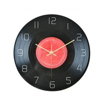 Acrylic Wall Clock Music Theme Home Decor Battery Powered