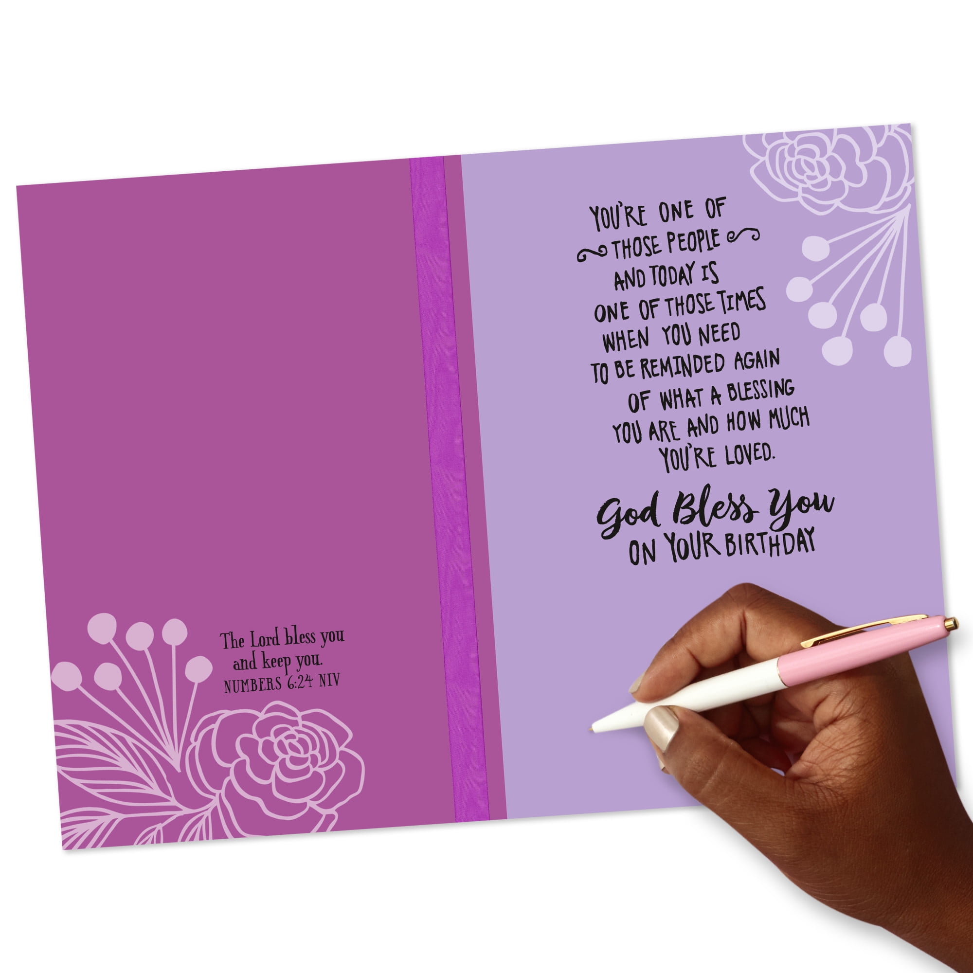 DaySpring Mahogany Religious Birthday Card (Brighten Our Lives Year After Year)