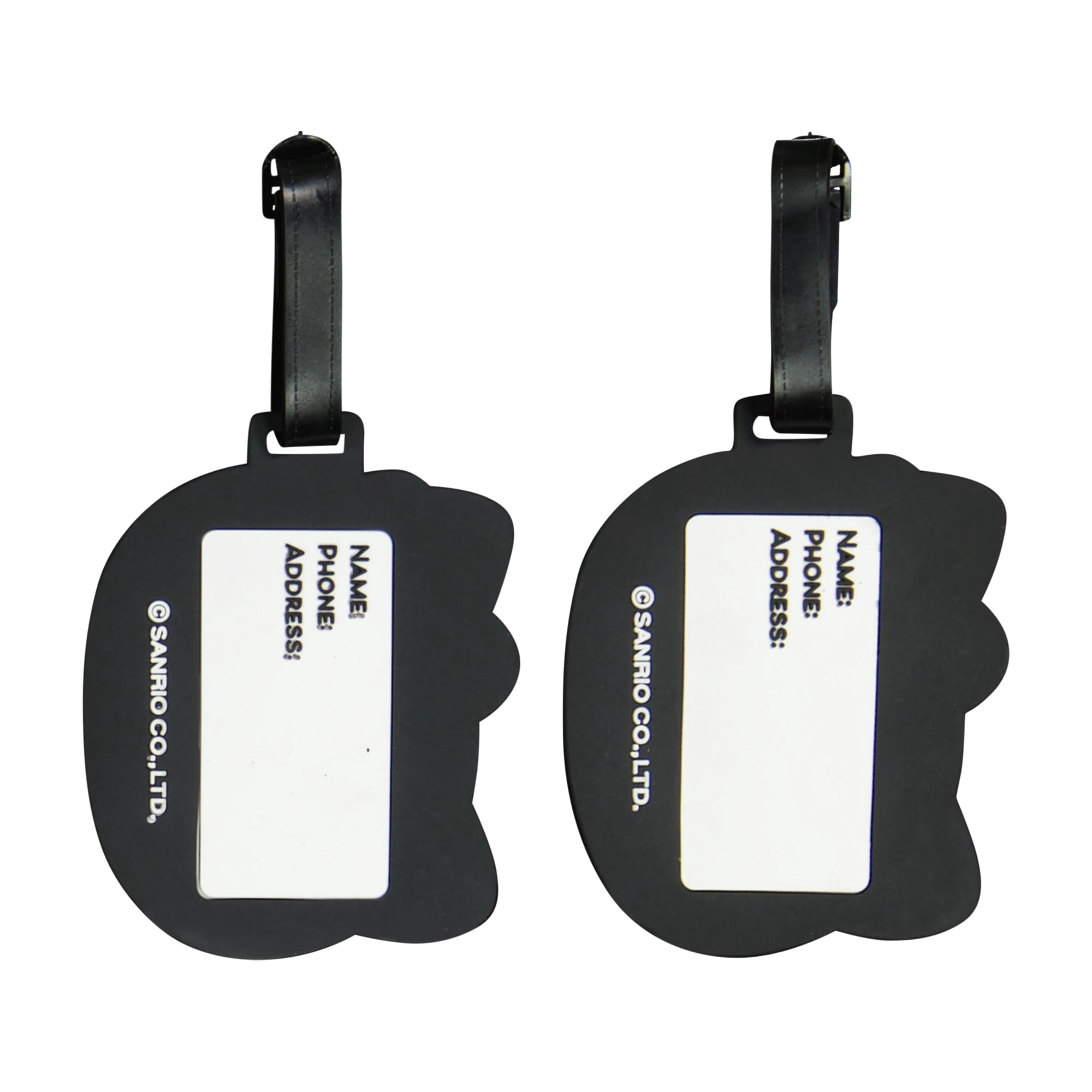 Hello Kitty 2-Piece Suitcase ID Tag Set with Adjustable Straps, Head, Multi, One Size