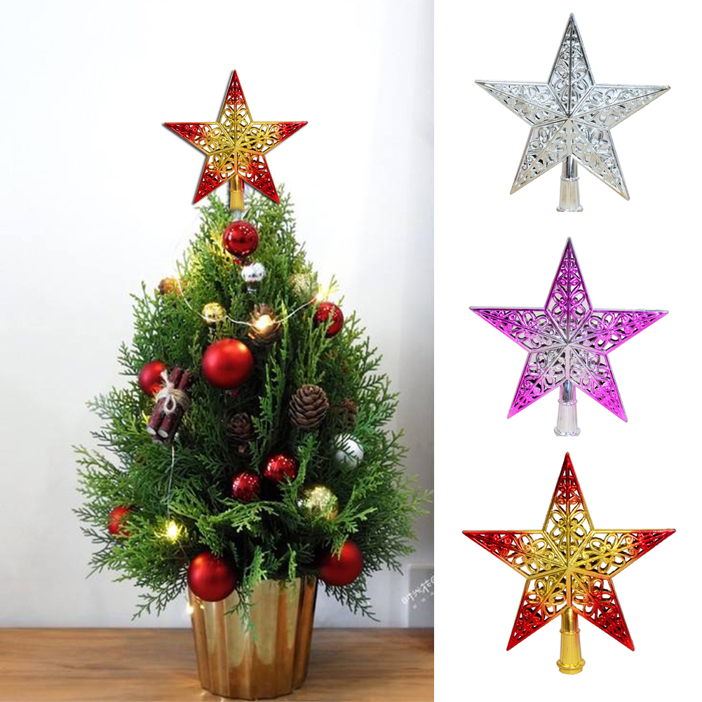 DGROEE Christmas Tree Topper 3D Star Treetop Star Christmas Tree