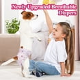 thumbnail image 3 of Dono Dog Diapers Female, Super-Absorbent Doggie Diapers for Female Heat, Medium 36Count, 3 of 9