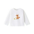 thumbnail image 5 of Ugoldhm Little Girls Tees Round Neck Cute Bear Printed Shirts Kids Fall Casual Clothes, 5 of 5
