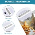 thumbnail image 5 of DIXRUYEE Steel Water Bottles Tumbler Creative Radiant Cat Pattern 40oz/30oz, 5 of 9