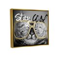 thumbnail image 3 of Stupell Industries Stay Cool Cat Glasses Graphic Art Metallic Gold Floating Framed Canvas Print Wall Art, Design by Sundance Group, 3 of 6