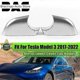thumbnail image 2 of 22873005 22873006 Chrome Black Left / Right Door Wing Mirrors Rearviwe Mirror Cover Lower Holder For Tesla Model 3 2017-2022, 2 of 5