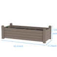thumbnail image 2 of MINDYES Raised Garden Bed , Planter Raised Garden Boxes Outdoor, Raised Garden Beds for Vegetables 43.31*17.72*12.6 inch, 2 of 9
